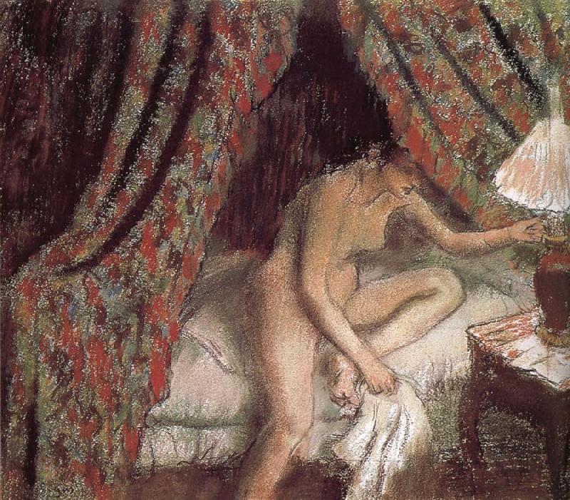 Edgar Degas Go to bed Sweden oil painting art